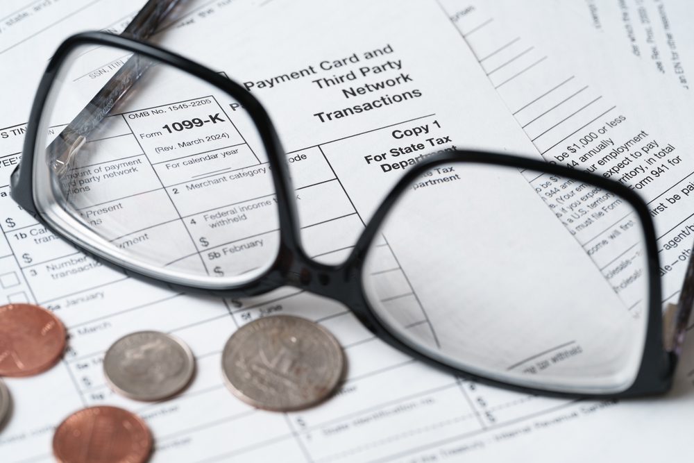 1099-K tax form and payment processor documentation